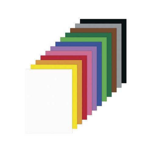 Illustration de : Assortiment 120 feuilles carton dessin A2 180g, 12 couleurs - Folia