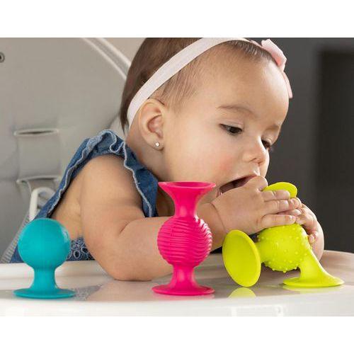 Illustration de : Lot de 3 hochets à ventouses pip squiz - Tomy