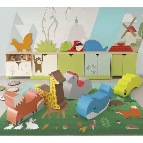 Illustration de : Pouf en mousse forme renard