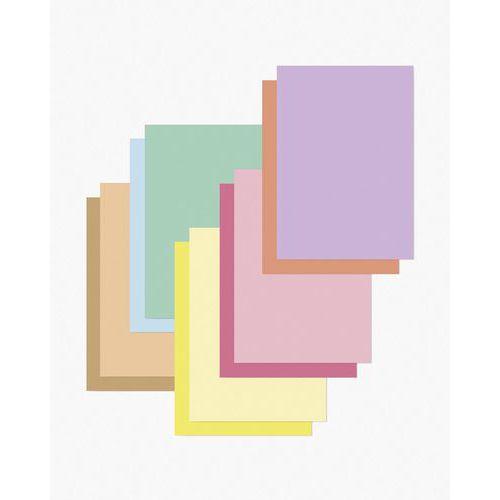 Illustration de : Paquet de 250 feuilles A4 120g 10 coloris assortis - Folia