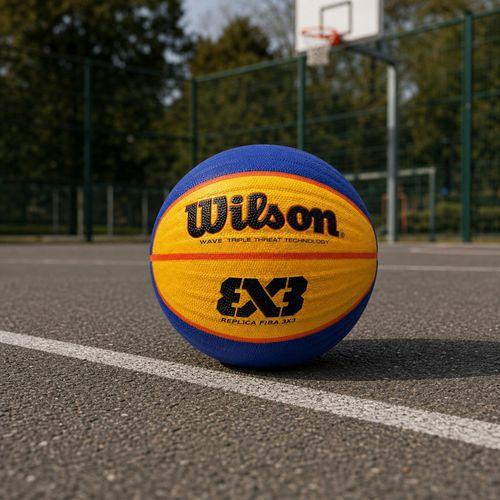 Illustration de : Ballon basket - Wilson - replica 3x3