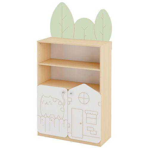 Illustration de : Bibliothèque haute 2 portes