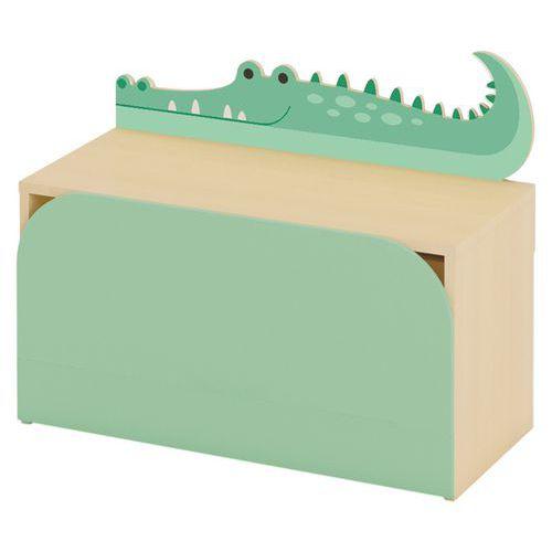 Illustration de : Meuble de rangement - crocodile