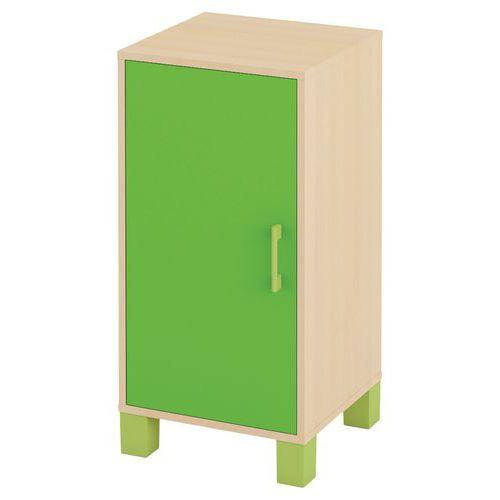 Illustration de : Caisson 1 porte Confetti avec pieds