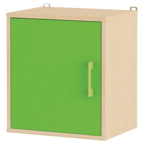 Illustration de : Etagère murale 1 porte