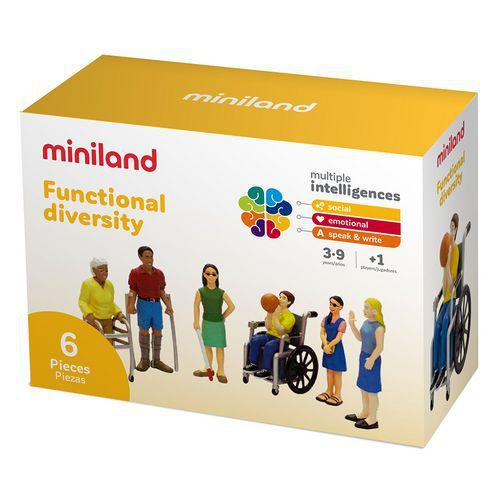 Illustration de : Figurines des handicaps - Lot de 6 - Miniland