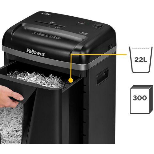 Illustration de : Destructeur Micro-confettis 450M - Fellowes