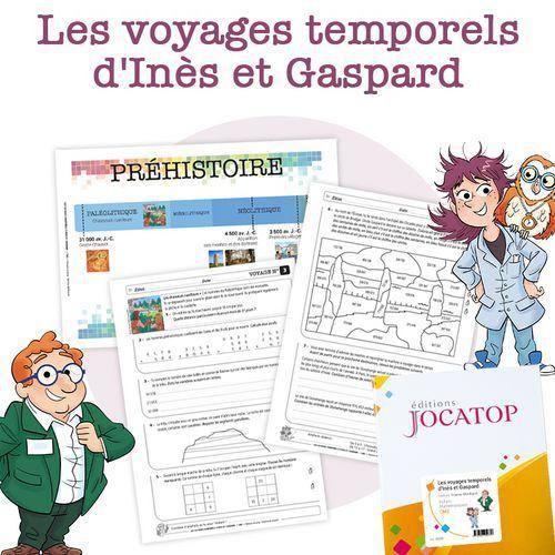 Illustration de : Les voyages temporels d'Inès et Gaspard Rallye maths CM2