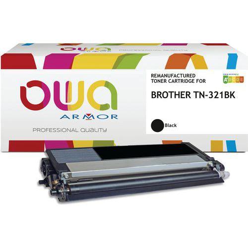 Illustration de : Toner remanufacturé BROTHER TN-321BK - OWA