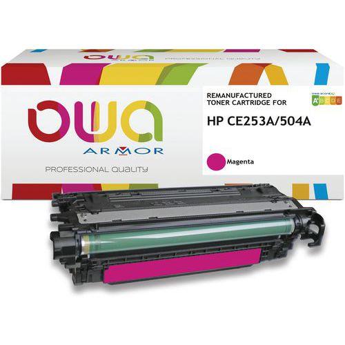 Illustration de : Toner remanufacturé CANON 723M - HP CE253A - OWA