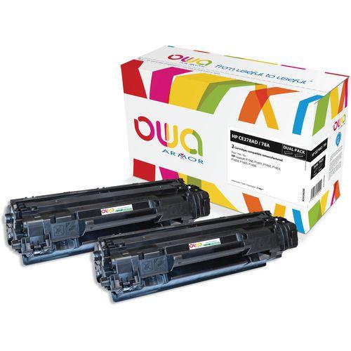 Illustration de : Toner remanufacturé HP CE278A - CANON 726 - OWA
