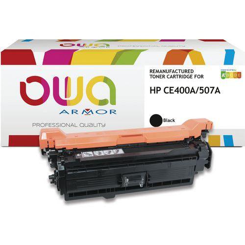 Illustration de : Toner remanufacturé HP CE400A - OWA