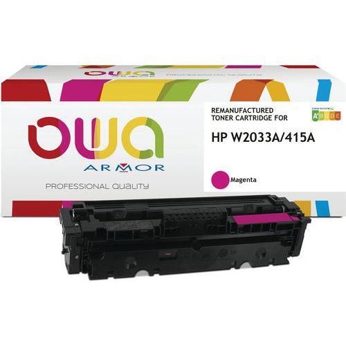 Illustration de : Toner remanufacturé HP W2033A - OWA