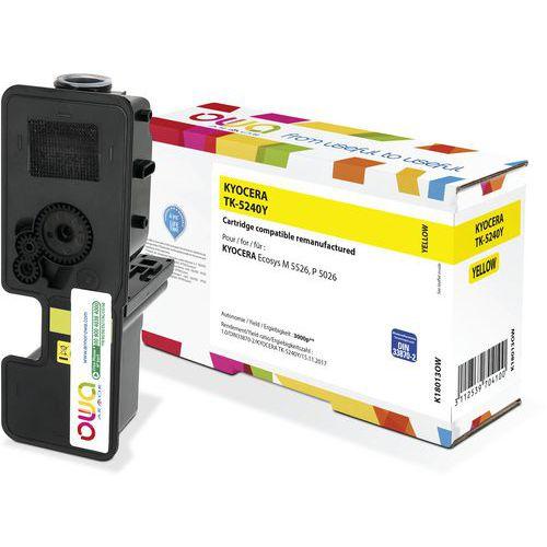 Illustration de : Toner remanufacturé KYOCERA TK-5240 Y - OWA