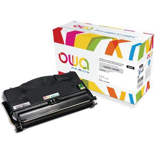 Illustration de : Toner remanufacturé LEXMARK 12036SE - 12016SE - OWA
