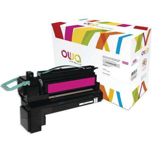 Illustration de : Toner remanufacturé LEXMARK C792X2MG - C792X1MG - OWA