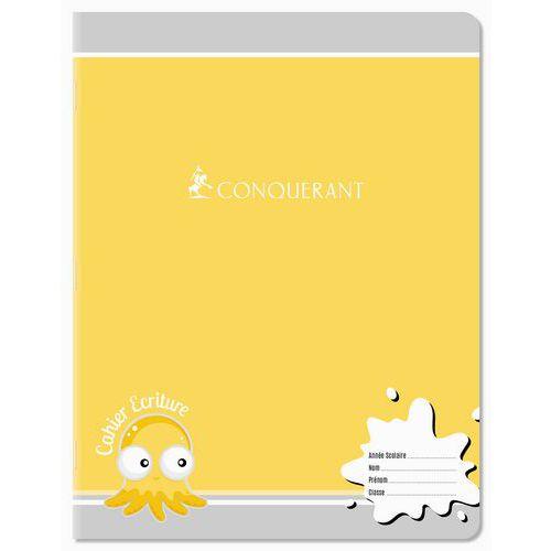 Illustration de : Cahier super 90 gr 17x22 cm 32 pages sécail 2.5 mm - Conquerant