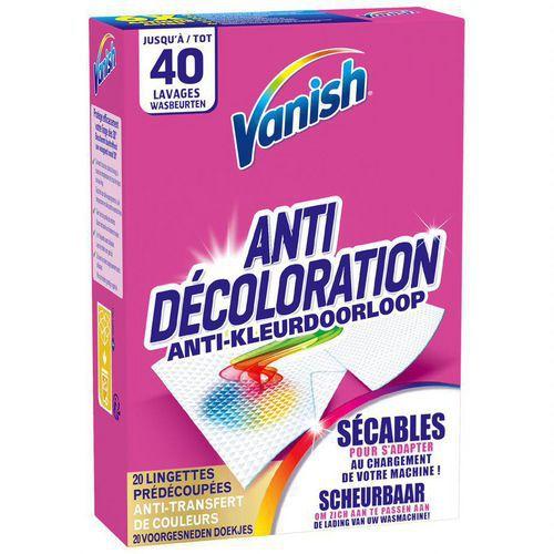Illustration de : Lingettes anti-transfert de couleur - paquet de 20 - Vanish