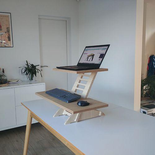 Illustration de : Station de travail assis/debout Harry - Makiba