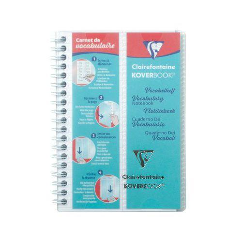 Illustration de : Carnet vocabulaire spiralé 11x17 cm 100 pages lignées - Clairefontaine