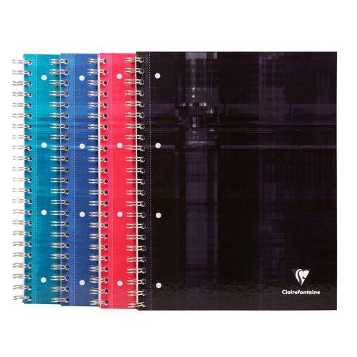 Illustration de : Bind'O Block 22,5x29,7cm 160p séyès cadré 4 couleurs - Clairefontaine