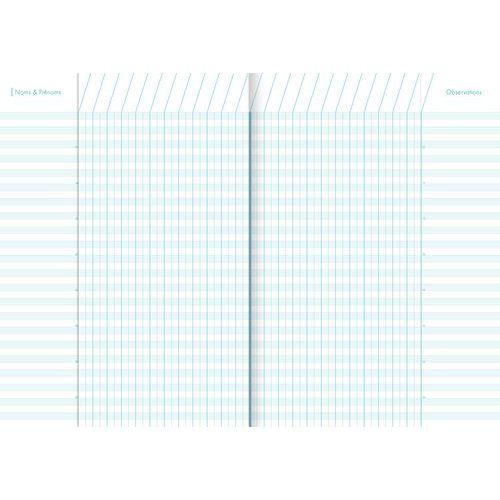Illustration de : Cahier de bord piqué 21x29,7cm 60p 9 classes - Clairefontaine