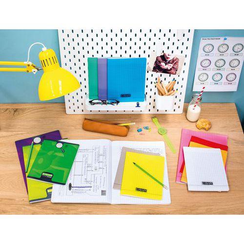 Illustration de : Cahier 3 index incolore 17x22cm 96 pages séyès 90g - Calligraphe