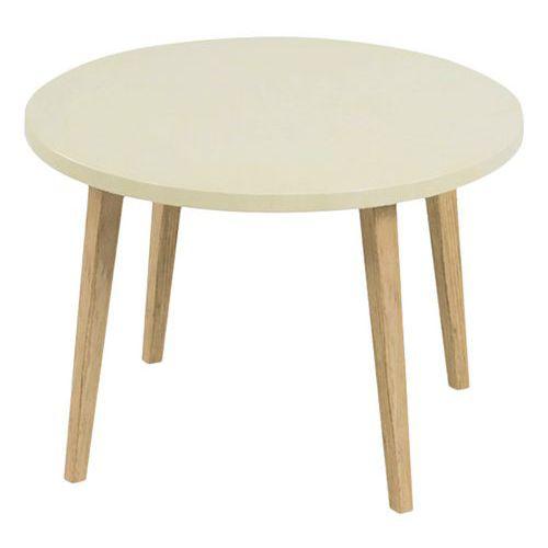 Illustration de : Table basse ronde Upcy Ø 60 cm décor uni Tizu