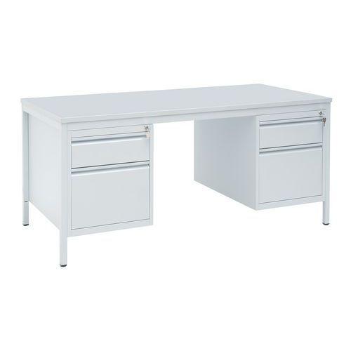 Illustration de : Bureau droit avec caisson Base-Line