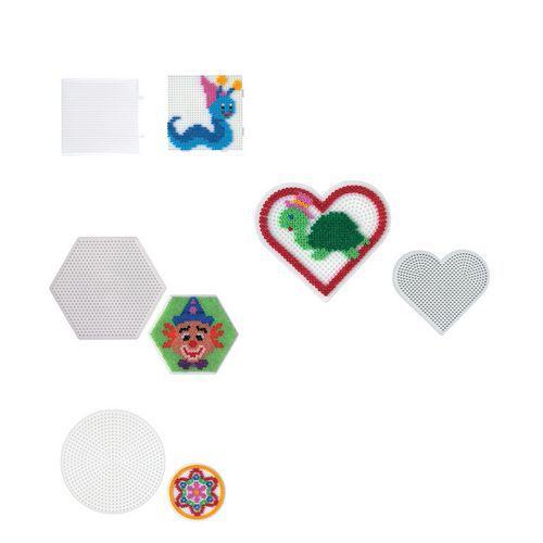 Illustration de : Sachet 8 plaques - Hama mini
