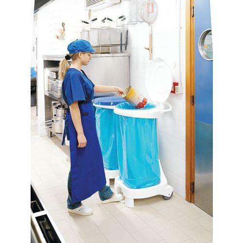 Illustration de : Support pour sac-poubelle Smile - 120 L