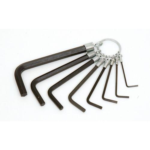 Illustration de : Jeu de 8 clés mâles sur anneau - crv