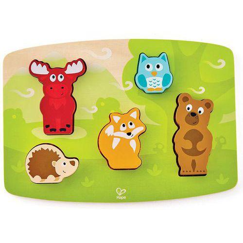 Illustration de : Puzzle tactile animaux de la forêt - Hape