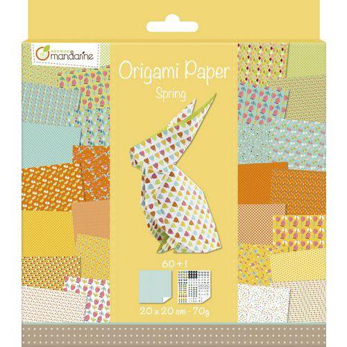 Illustration de : Origami Printemps, 60 feuilles 20 x 20, 70g - Avenue Mandarine