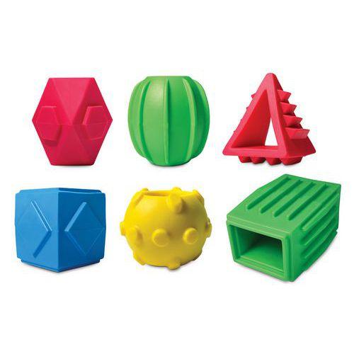 Illustration de : Lot de 6 bagues sensorielles pour pâte à modeler - Roylco