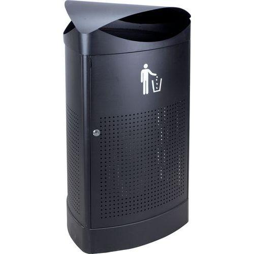 Illustration de : Poubelle extérieur triangle 60L - Vepabins