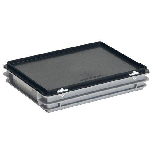 Illustration de : Bacs à couvercle RAKO gris - 400x300mm - 5 à 30 L