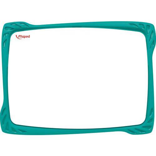 Illustration de : Ardoise 17x24 cm blanche incassable - Maped