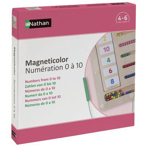 Illustration de : Magneticolor - Numération de 0 à 10 - Nathan
