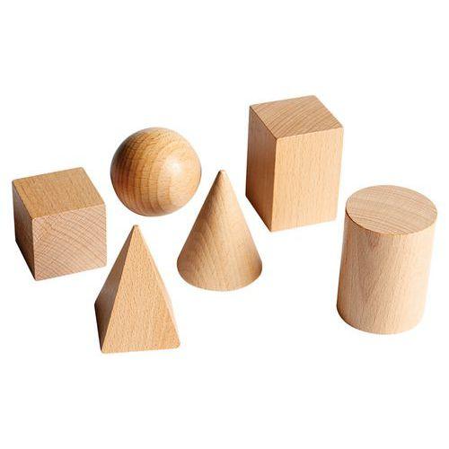 Illustration de : Lot de 12 solides bois - Nathan