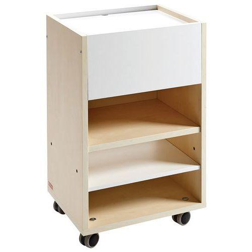 Illustration de : Meuble à roulettes desserte 1 colonne 65 cm - Nathan