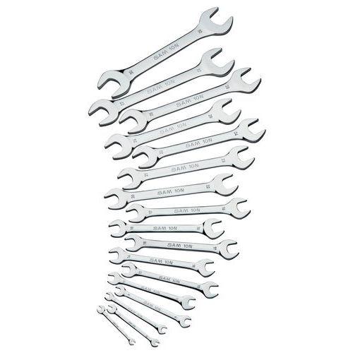 Illustration de : Jeu de 8 clés à fourches en mm _ 10N-J8NP