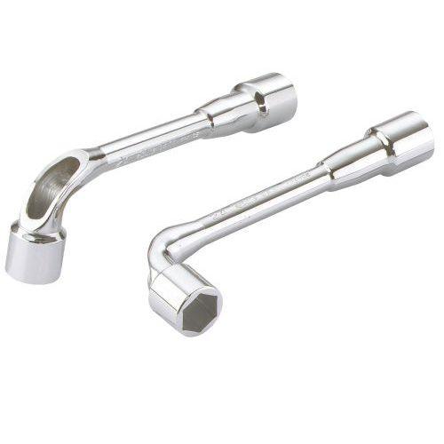 Illustration de : Jeu de 8 clés à pipe débouchées satinée 6/6 pans en mm