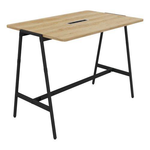 Illustration de : Table de réunion haute Alto profondeur 90 cm électrifiée - Buronomic