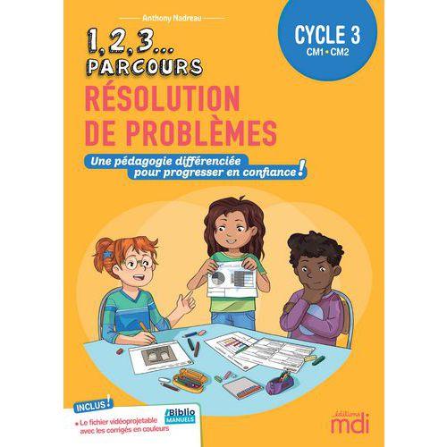 Illustration de : 1, 2, 3, Parcours Résolution de problèmes Cycle 3 Fichier photocopier