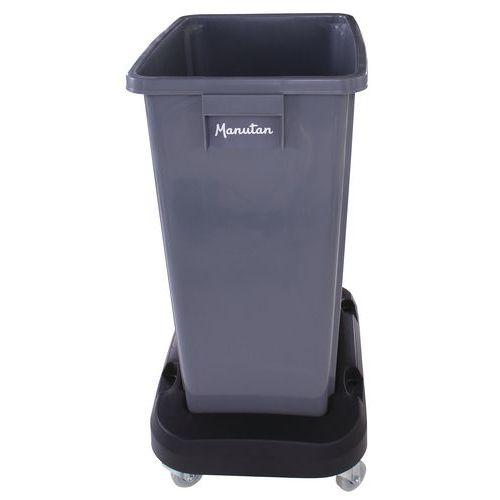 Illustration de : Chariot mobile pour poubelle 60 L et 80 L - Manutan Expert