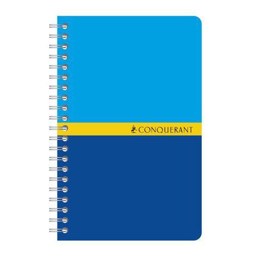 Illustration de : Carnet 180 pages 9x14cm 5x5 coloris assortis - Conquerant