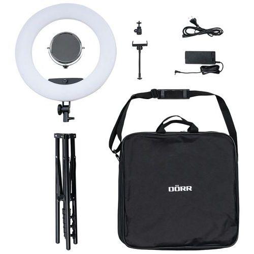 Illustration de : Kit d'éclairage annulaire Led de studio SL-480 avec trépied  - Dörr