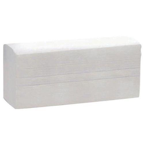 Illustration de : Essuie-mains plié en Z recyclé - 2 plis - Manutan Expert