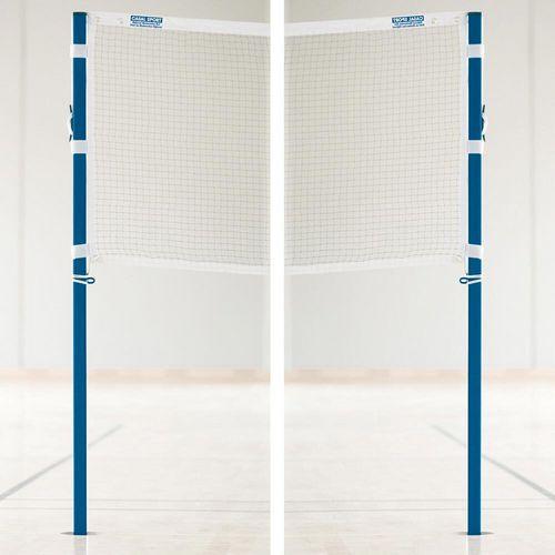 Illustration de : Paire de poteaux de badminton - compétition à sceller - Metaluplast